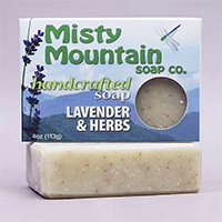 natural lavender and herbs soap